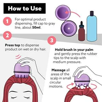 Wet Brush Exfoliating Scalp Massager, Head Start, Lavender, Multi-Benefit Brush Cleans, Detoxifies and Rejuvenates Your Hair to Stay Healthy and Strong, Gentle for Sensitive Scalps