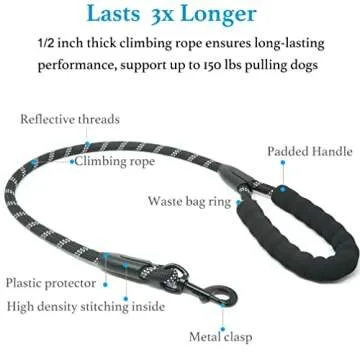 iYoShop Dual Dog Leash - Lightweight, Shock-Absorbing Design