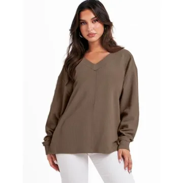 Cozy ANRABESS Oversized Long Sleeve Sweatshirt