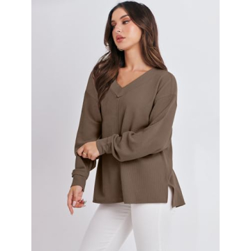 Cozy ANRABESS Oversized Long Sleeve Sweatshirt