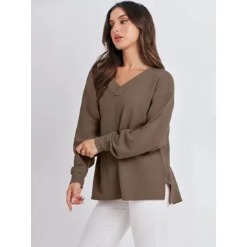 Cozy ANRABESS Oversized Long Sleeve Sweatshirt