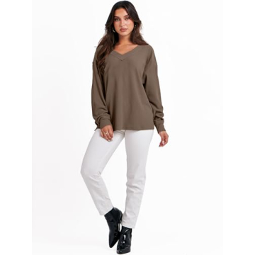 Cozy ANRABESS Oversized Long Sleeve Sweatshirt