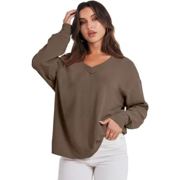 Cozy ANRABESS Oversized Long Sleeve Sweatshirt
