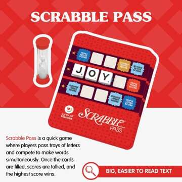 Joy for All Senior Word Games - Classic Scrabble & Bingo - Easy to Read & Grip - Board Games for Elderly Adults