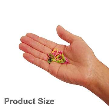 Amelia Beauty, 500 White Elastic Tangle-Free Ponytail Holders – 1/2 Inch US Made Hair Ties for Ponies, Braids and Twists, No Snag, Pain-Free, Strong Hold for All Hair Types, Men, Women, Kids