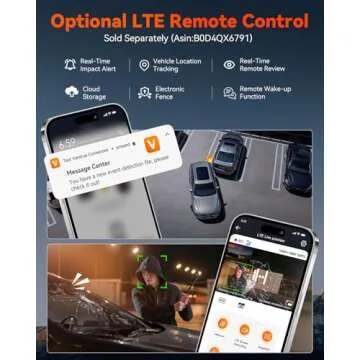 Vantrue S1 Pro 2.7K Dual Dash Cam with Night Vision