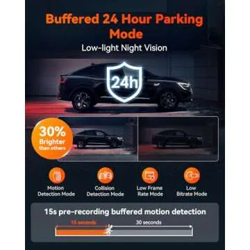 Vantrue S1 Pro 2.7K Dual Dash Cam with Night Vision