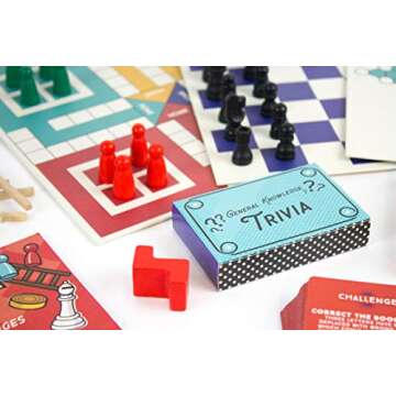 The Indoor Boredom Box - Huge Games & Puzzles Set - Over 250 Activities from Classic Board Games to lateral Thinking Puzzles