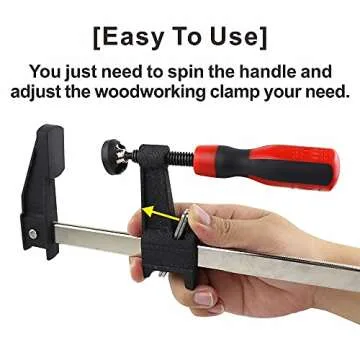 F Clamp 6 Inch 12 Inch Bar Clamps for Woodworking Clamps with 150lbs Load Limit, Light-Duty Quick Clamps for Woodworking (4PCS)