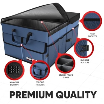FORTEM Collapsible Car Trunk Organizer SUV Storage