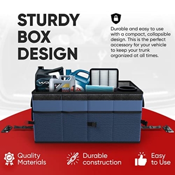 FORTEM Collapsible Car Trunk Organizer SUV Storage