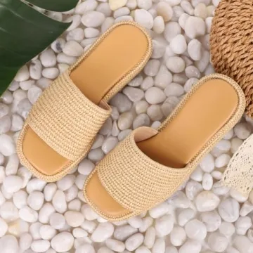 EQAUDES Wedge Sandals for Women Comfortable Casual Summer