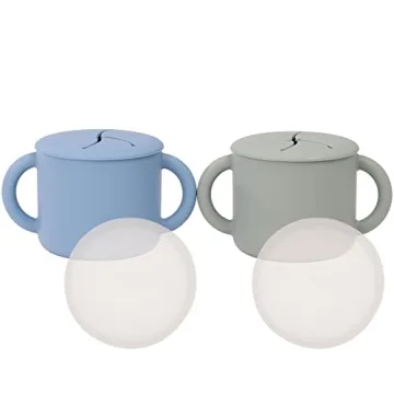 WeeSprout Snack Containers - Silicone Spill-Proof Cups for Kids