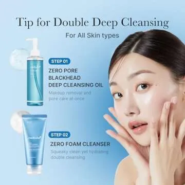 medicube Zero Pore Blackhead Deep Cleansing Oil | Makeup Remover for all skin types, Daily Moisture Facial Cleanser, Low-Irritation | Korean Skin Care (205ml / 6.93 fl.oz)