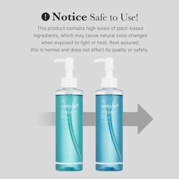 medicube Zero Pore Blackhead Deep Cleansing Oil | Makeup Remover for all skin types, Daily Moisture Facial Cleanser, Low-Irritation | Korean Skin Care (205ml / 6.93 fl.oz)