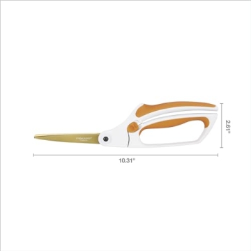 Fiskars Easy Action Titanium Scissors - Comfort & Precision
