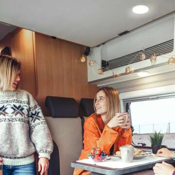 acegoo 12V LED Ceiling Dome Light, RV Interior Puck Light, 12 Volt Overhead Panel Light for Motorhome Travel Trailer Camper Van Boat, CRI 90+ Surface Mount DC 12V 4-Pack (5000K Cool White)