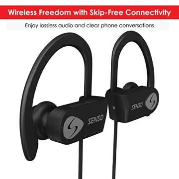 Senso Bluetooth Headphones for Sports - HD Sound & Waterproof