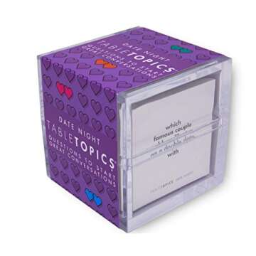 TableTopics Date Night - 135 Conversation Cards for Couples, Fun Game for Date Night to Spark New & Exciting Conversations & Memories, Great Gift for Couples & Valentine’s Day