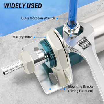 Durable TAILONZ Pneumatic 304 Stainless Steel Push Fittings for All