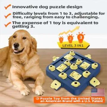 KADTC Dog Puzzle Toy Dogs Brain Stimulation Mentally Stimulating Educationa Toys Puppy Treat Food Fe...