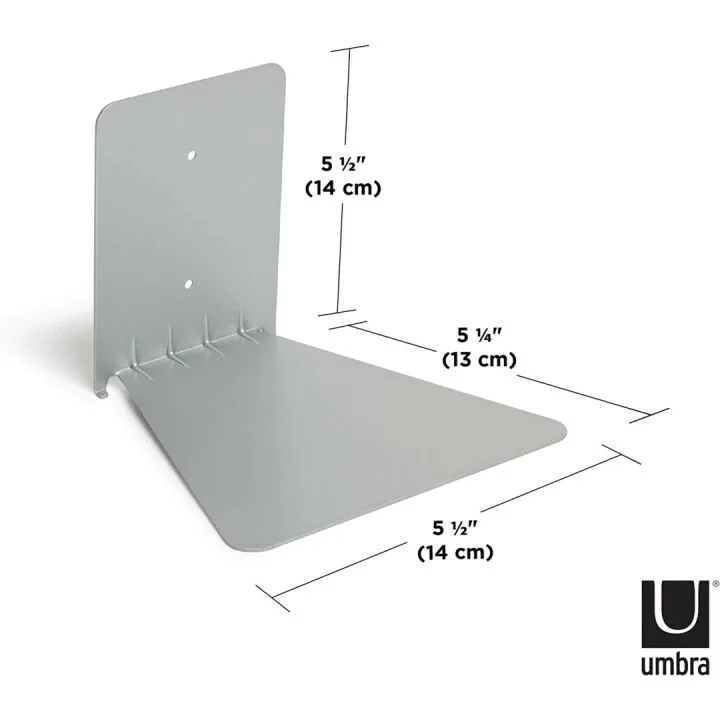Umbra Floating Bookshelf - Silver for Chic Decor