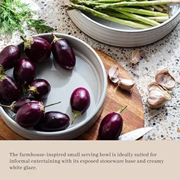 Monterey by Citrine Stoneware Serving Bowl for Entertaining