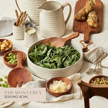 Monterey by Citrine Stoneware Serving Bowl for Entertaining