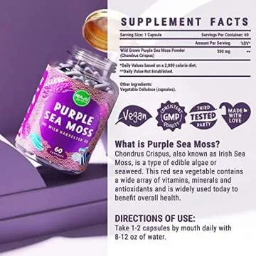 MAJU's Powerful Purple Sea Moss Capsules for Health Boost