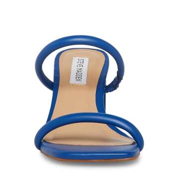Steve Madden womens Lilah Heeled Sandal, Blue, 6.5 US