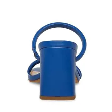 Steve Madden womens Lilah Heeled Sandal, Blue, 6.5 US