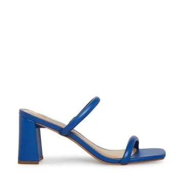 Steve Madden womens Lilah Heeled Sandal, Blue, 6.5 US