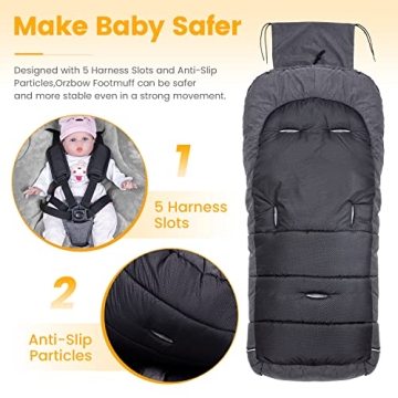 Orzbow Warm Stroller Cover - Waterproof Baby Footmuff