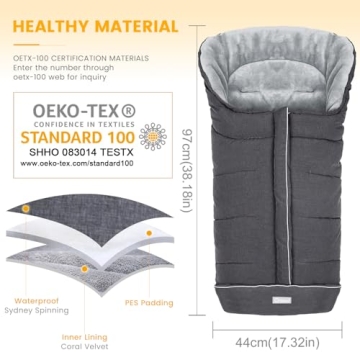 Orzbow Warm Stroller Cover - Waterproof Baby Footmuff