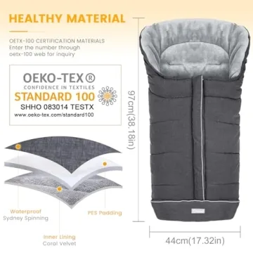 Orzbow Warm Stroller Cover - Waterproof Baby Footmuff