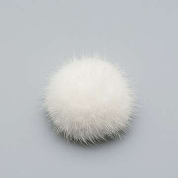ZAKIA Women's Fluffy Mink Fur Shoe Clips for Weddings