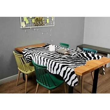 MustMat Soft Zebra Print Rug for Children’s Room