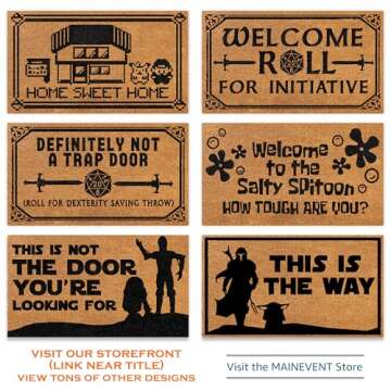 Funny Not a Trap Door Doormat for Gamers 30x17 Inch