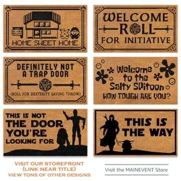 Funny Not a Trap Door Doormat for Gamers 30x17 Inch