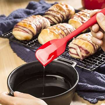 Besiva Silicone Spatula Set - 5-Piece Heat-Resistant Kitchen Tools