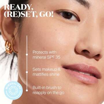 Supergoop! (Re) setting 100% Mineral Powder, Light - 0.15 oz - Makeup Setting Powder + Broad Spectru...