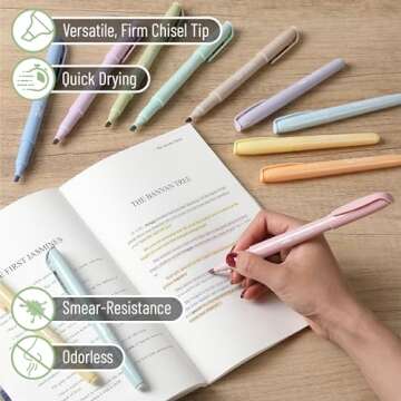 Mr. Pen- Highlighters, 12 Pack, Chisel Tip, Earthy Colors, Highlighters Assorted Colors, Colored Highlighters, Highlighter Pen, Highlighters No Bleed, Highlighter Set, Colorful Highlighters