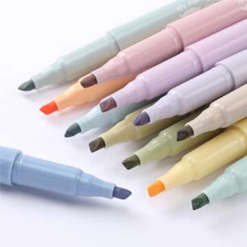 Mr. Pen- Highlighters, 12 Pack, Chisel Tip, Earthy Colors, Highlighters Assorted Colors, Colored Highlighters, Highlighter Pen, Highlighters No Bleed, Highlighter Set, Colorful Highlighters
