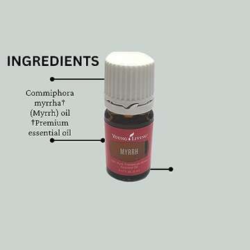 Young Living Myrrh Essential Oil - 5ml - Skincare & Beauty - Moisturizes Skin - Meditation & Yoga Aroma - Vegan & Gluten-Free - Aromatherapy Diffusers