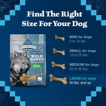 Blue Buffalo Wilderness Trail Large Dental Chews for Dogs