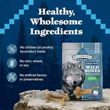 Blue Buffalo Wilderness Trail Large Dental Chews for Dogs