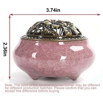 Elegant Ceramic Incense Burner for Meditation and Decor