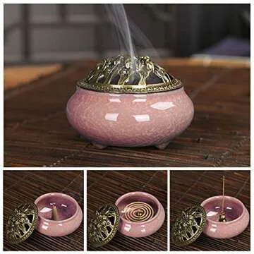 Elegant Ceramic Incense Burner for Meditation and Decor