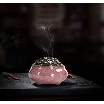 Elegant Ceramic Incense Burner for Meditation and Decor