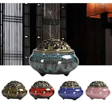 Elegant Ceramic Incense Burner for Meditation and Decor